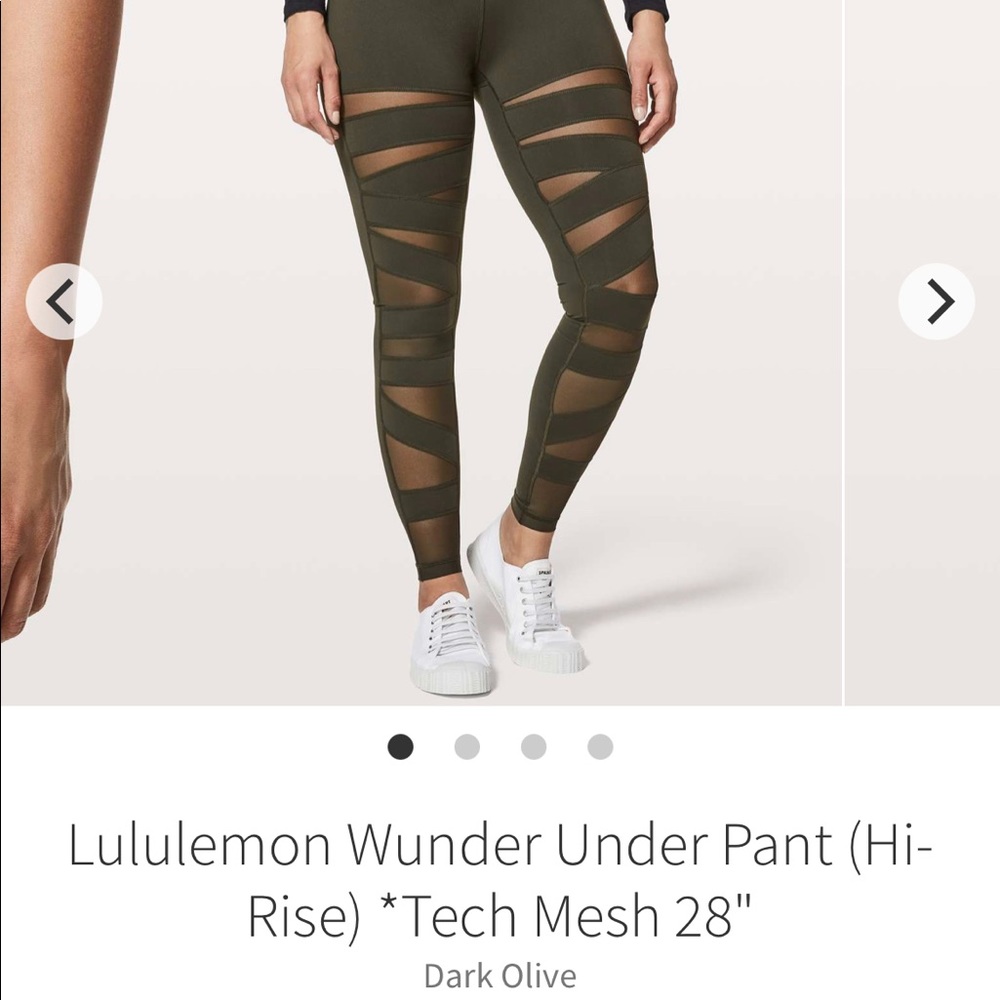 Lululemon Wunder Under HR Tech Mesh 28"